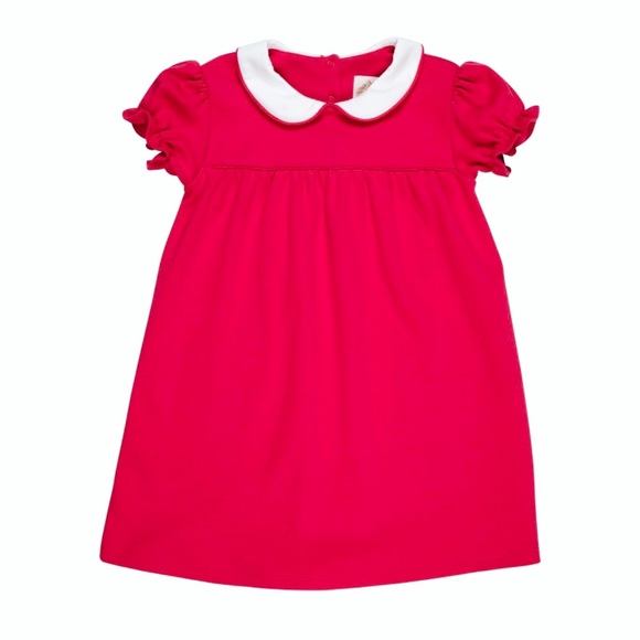 The Beaufort Bonnet Company TBBC Corduroy Short Sleeve Holly Day Dress 2T Pink - Picture 16 of 16